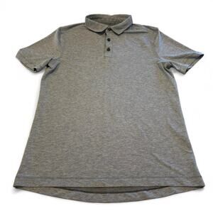 Lululemon Men's Evolution Short-Sleeve Polo Shirt - Heathered Grey -  Size Small
